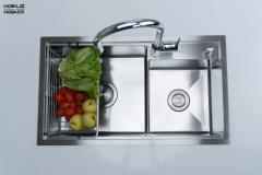 Ảnh CHẬU RỬA BÁT 2 HỐ NOBINOX LUMIA NJ507D 4