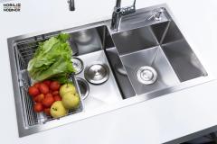 Ảnh CHẬU RỬA BÁT 2 HỐ NOBINOX LUMIA NJ507D 6