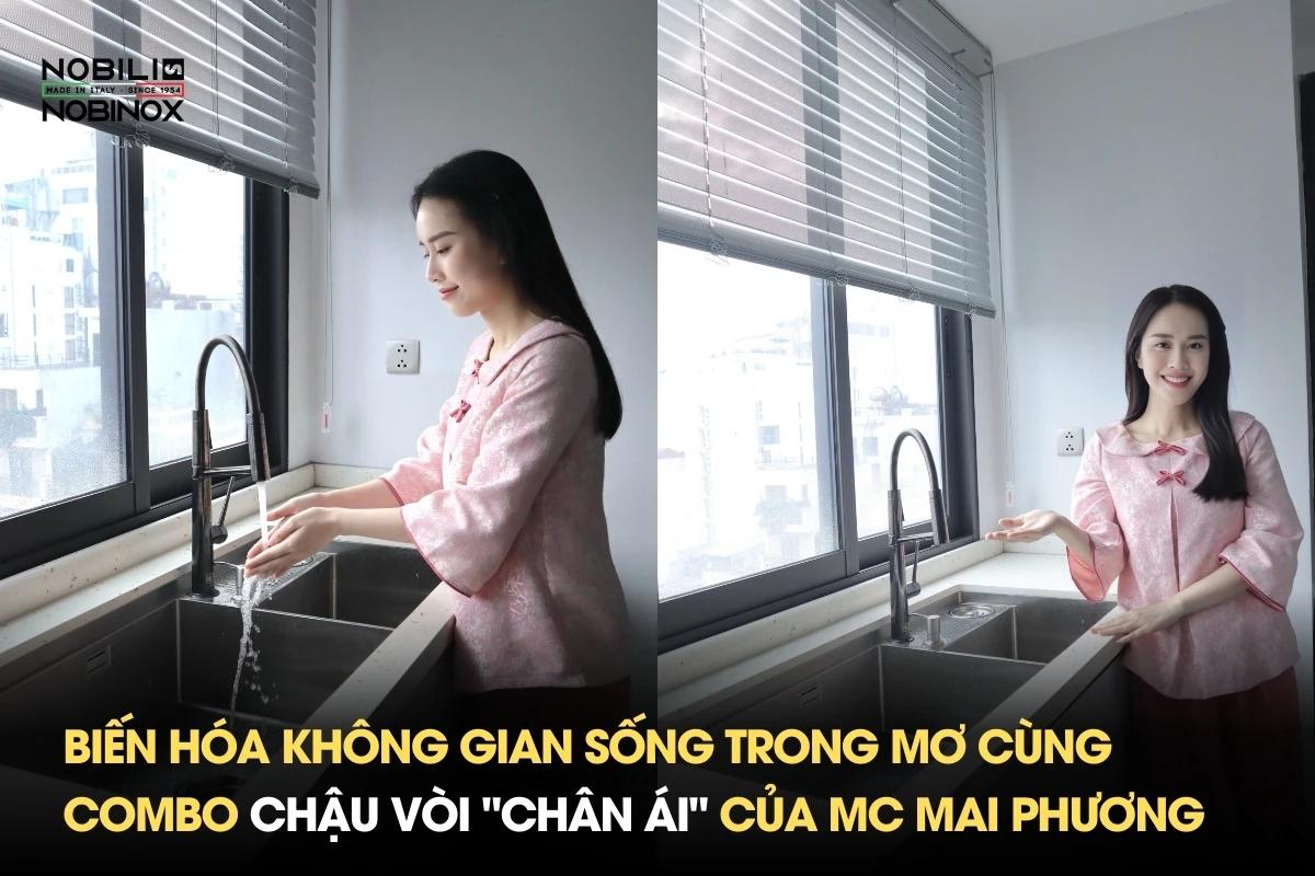 Biến hóa không gian sống trong mơ cùng Combo chậu vòi "Chân Ái" của MC Mai Phương