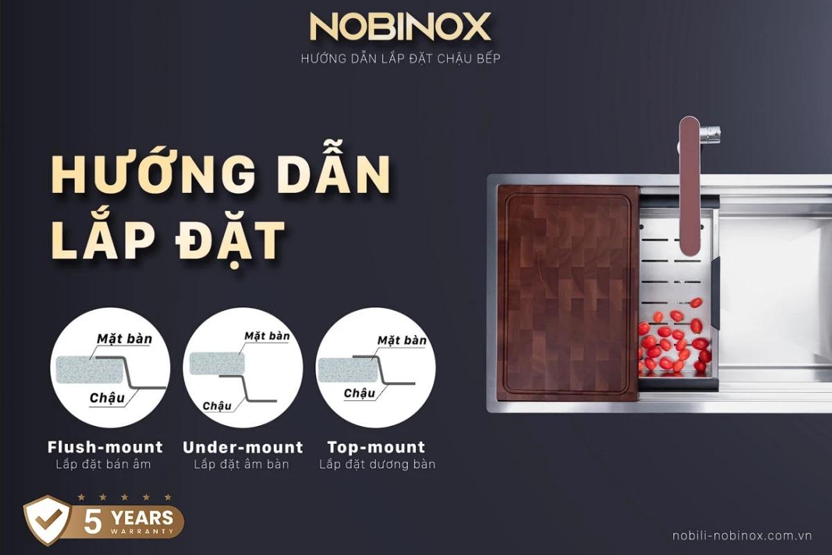 Hướng Dẫn Lắp Đặt Chậu Rửa Bát Nobinox Đúng Kỹ Thuật