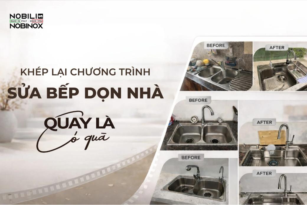 Nobili Nobinox chính thức khép lại chương trình “Sửa bếp dọn nhà - Quay là có quà”