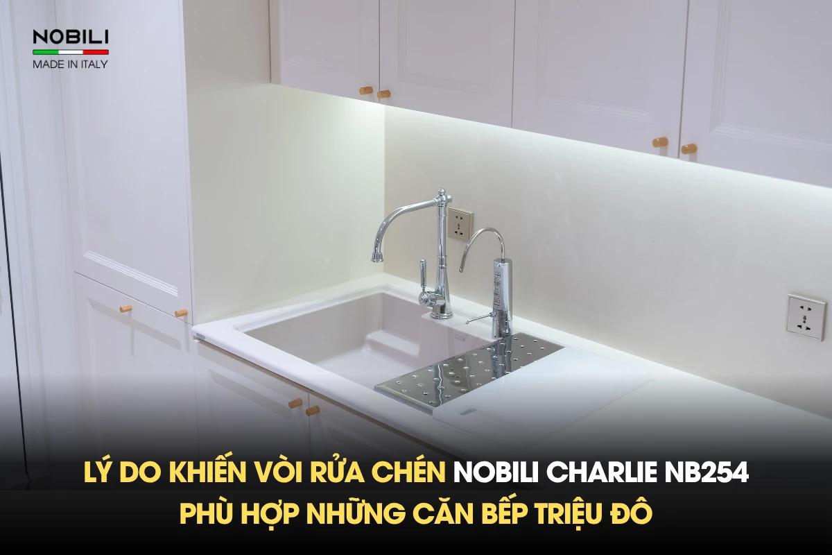 Lý do khiến vòi rửa chén Nobili Charlie NB254 phù hợp những căn bếp triệu đô