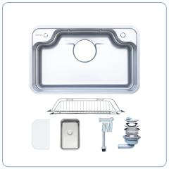 Ảnh CHẬU RỬA BÁT 1 HỐ NOBINOX ARVO B180 2