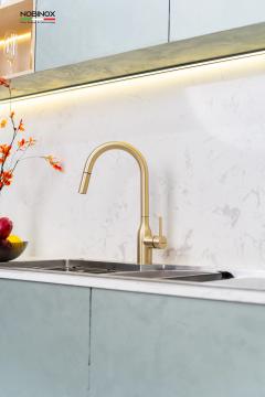 Ảnh VÒI RỬA BÁT DÂY RÚT NOBINOX AQUA NX663V 12