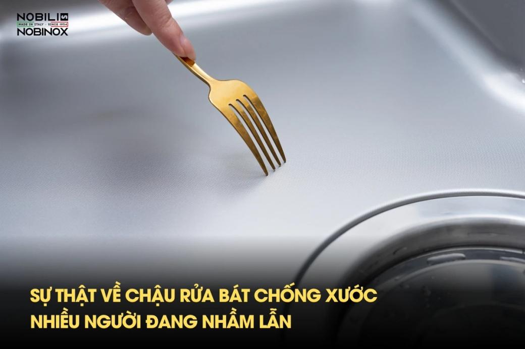 Sự thật về chậu rửa bát chống xước nhiều người đang nhầm lẫn
