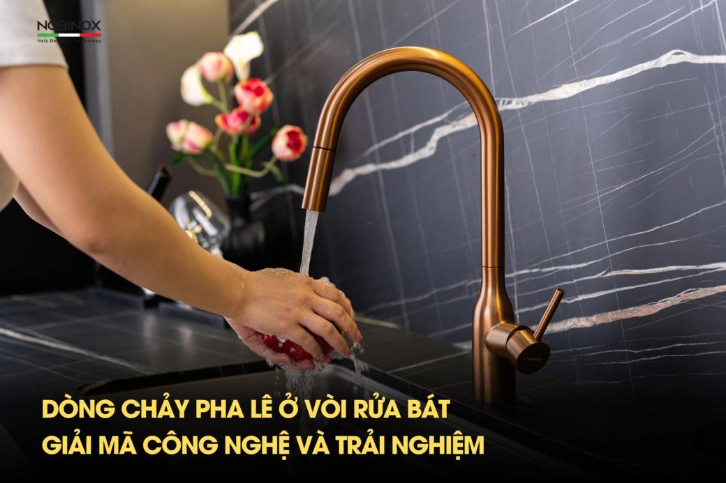 Dòng chảy pha lê ở vòi rửa bát: Giải mã công nghệ và trải nghiệm