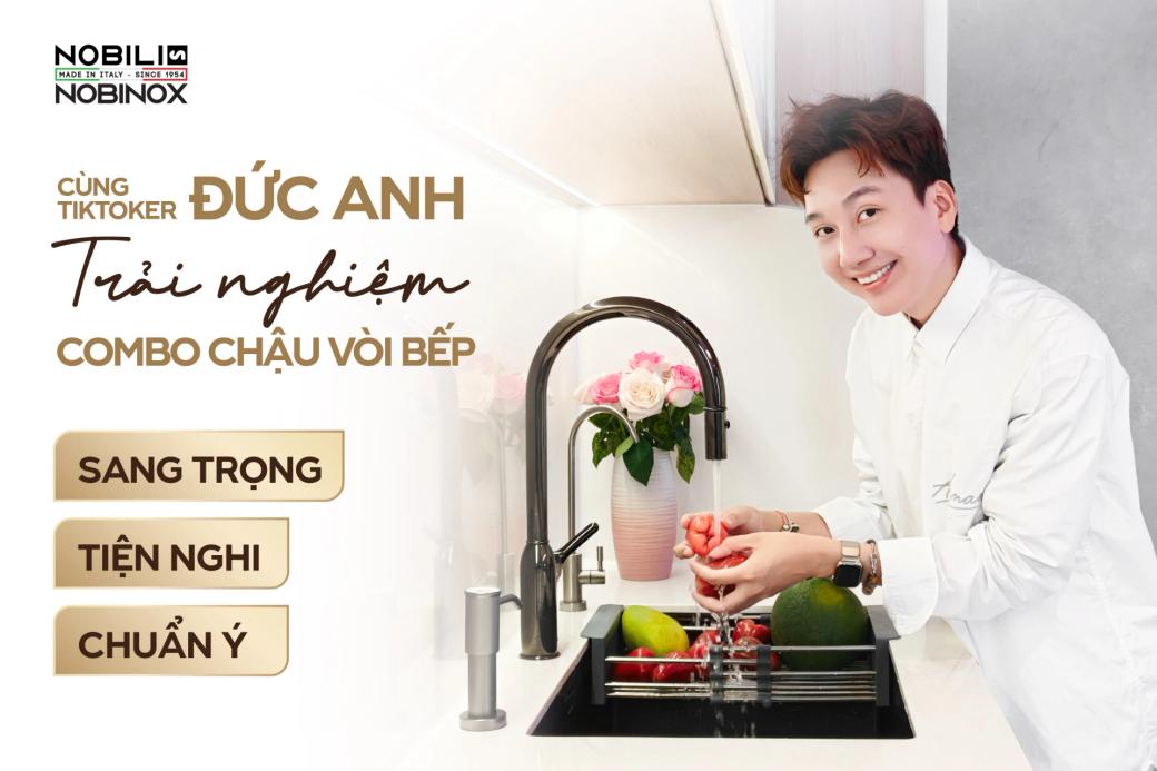 Giải mã lý do bộ đôi chậu – vòi bếp made in Italy được TikToker Đức Anh lựa chọn