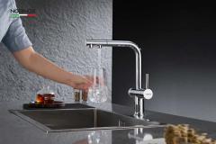 Ảnh VÒI RỬA BÁT DÂY RÚT 3 ĐƯỜNG NƯỚC NOBINOX MIRA NX333 8