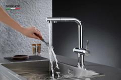 Ảnh VÒI RỬA BÁT DÂY RÚT 3 ĐƯỜNG NƯỚC NOBINOX MIRA NX333 7