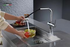 Ảnh VÒI RỬA BÁT DÂY RÚT 3 ĐƯỜNG NƯỚC NOBINOX MIRA NX333 6