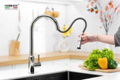 Ảnh VÒI RỬA BÁT DÂY RÚT NOBINOX IVY NX202 13