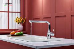 Ảnh VÒI RỬA BÁT DÂY RÚT NOBINOX JAPA NX996 6