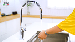 Ảnh VÒI RỬA BÁT DÂY RÚT NOBILI RING NB131L 36