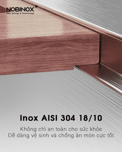 Ảnh CHẬU RỬA BÁT 2 HỐ NOBINOX RAZIA NJ577 15