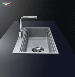 Ảnh CHẬU RỬA BÁT 1 HỐ NOBINOX LIRA NJ564D 3