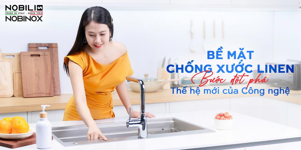 Chậu Rửa Bát Nobinox - Công Nghệ Bề Mặt Linen Chống Xước Vượt Trội